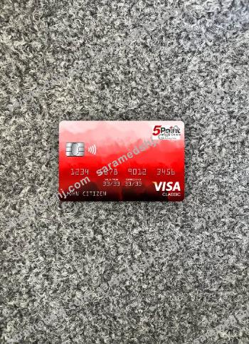 USA Texas 5Point Credit Union bank visa classic card photolook front